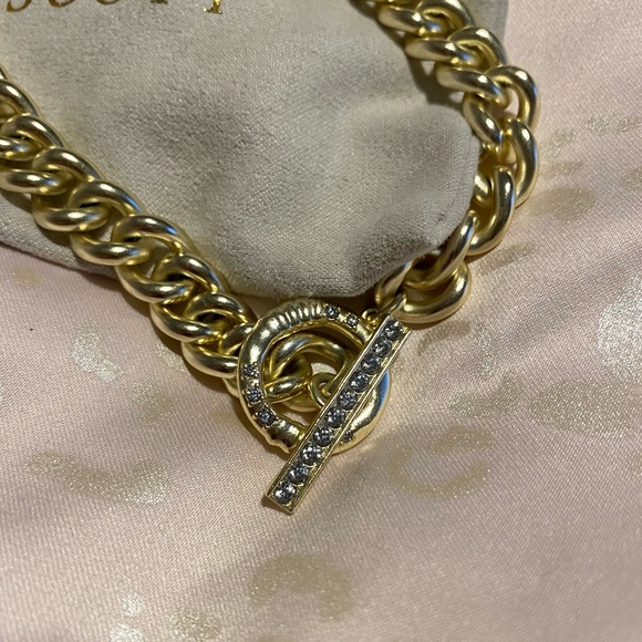 Kendra Scott Whitley Gold Chain Necklace with rhinestones - Picture 1 of 6